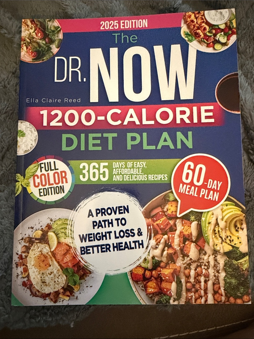 1200-Calorie Diet Plan Cookbook 2025 Edition - Blue & Green Cover